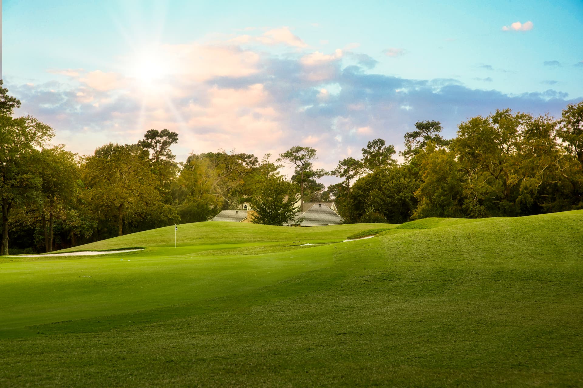 Open fairways and mature trees on the Tournament Players Golf Course